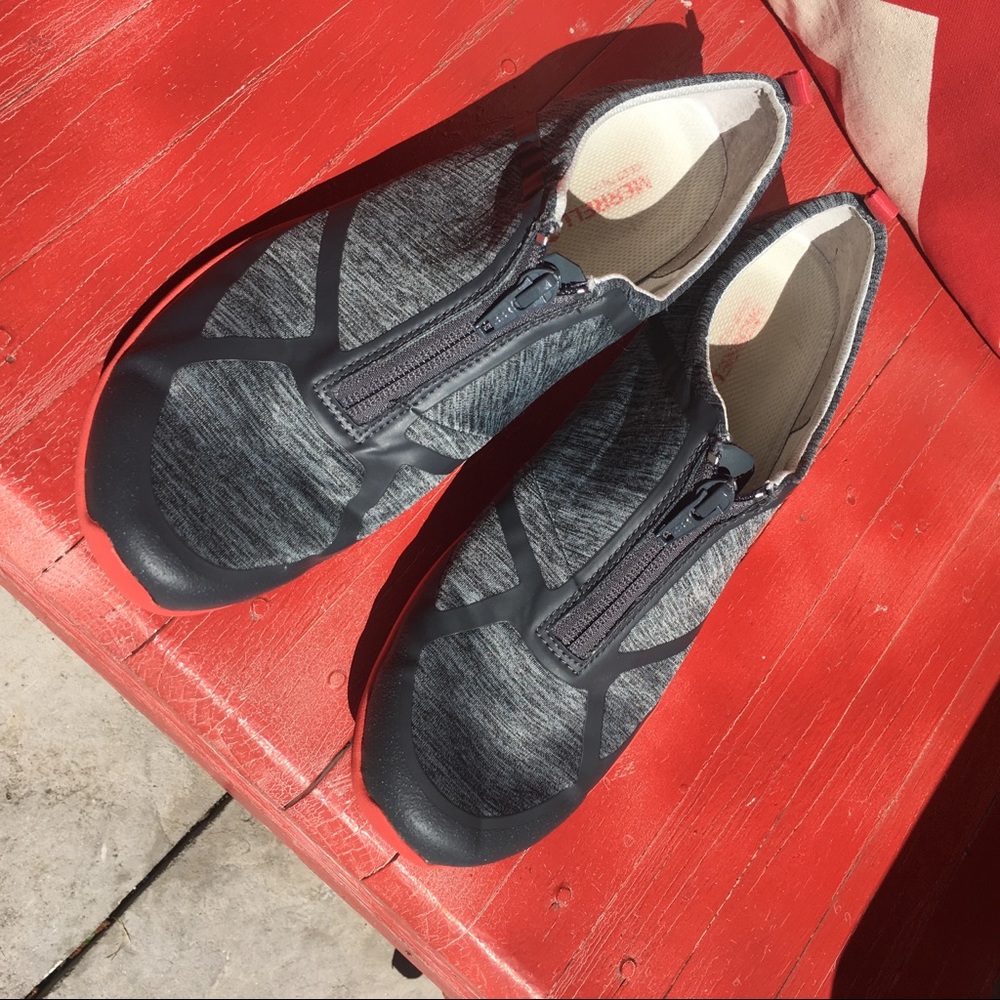 Merrill blue and red zip up shoes TODAY ONLY